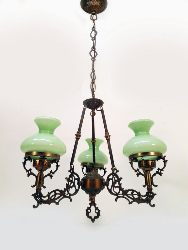 lampara techo 3tulipas cristal metal 38-85x46x46 1u